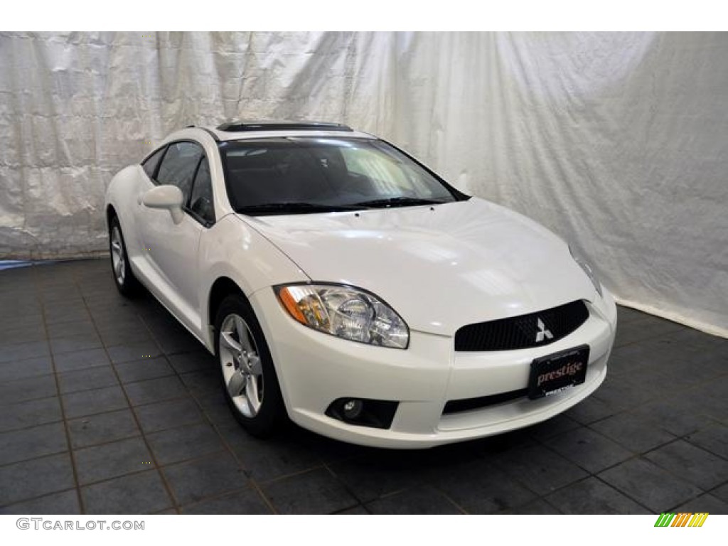 2009 Eclipse GS Coupe - Northstar White Satin / Dark Charcoal photo #12