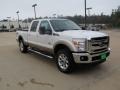 2012 White Platinum Metallic Tri-Coat Ford F250 Super Duty Lariat Crew Cab 4x4  photo #1