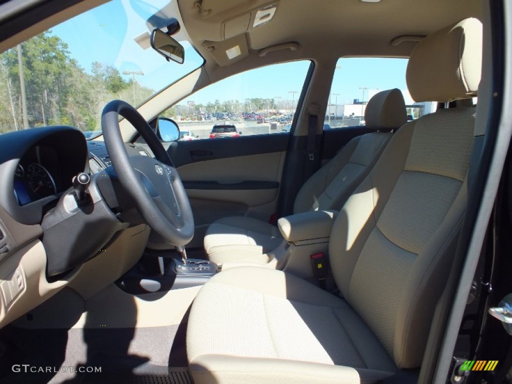 2012 Elantra GLS Touring - Black Noir Pearl / Beige photo #3