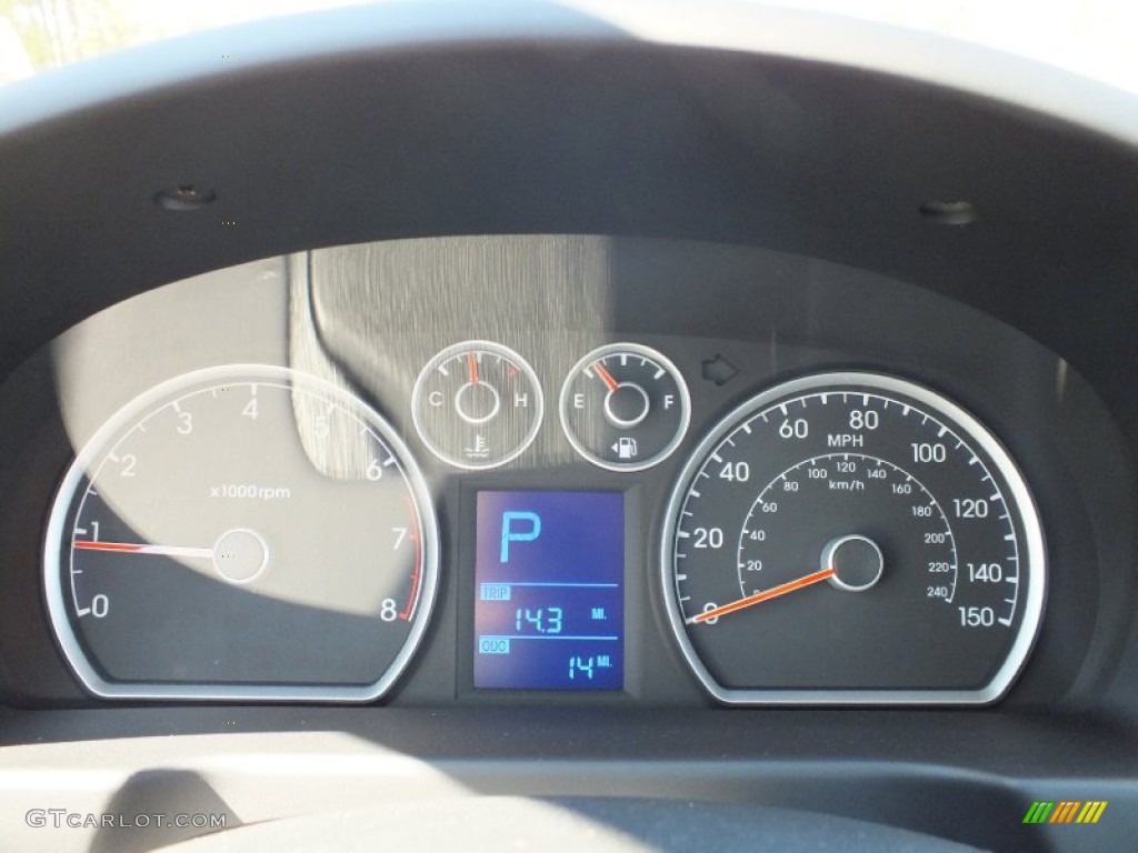 2012 Elantra GLS Touring - Black Noir Pearl / Beige photo #13
