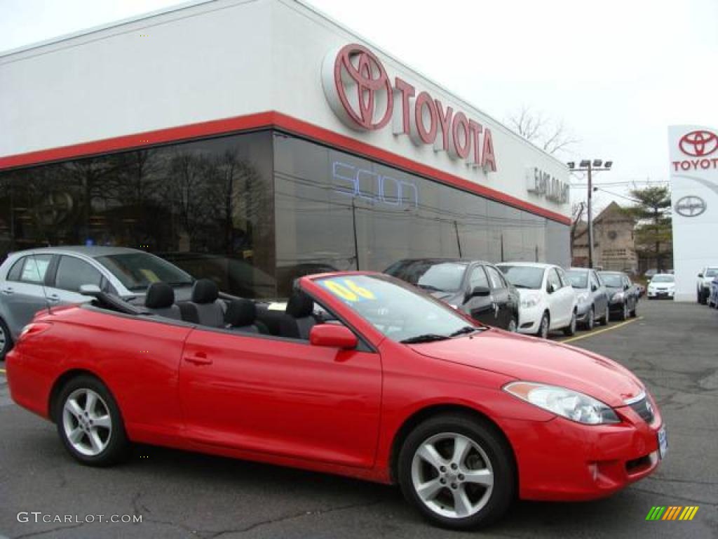 2006 Solara SE V6 Convertible - Absolutely Red / Charcoal photo #1