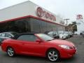 2006 Absolutely Red Toyota Solara SE V6 Convertible  photo #2