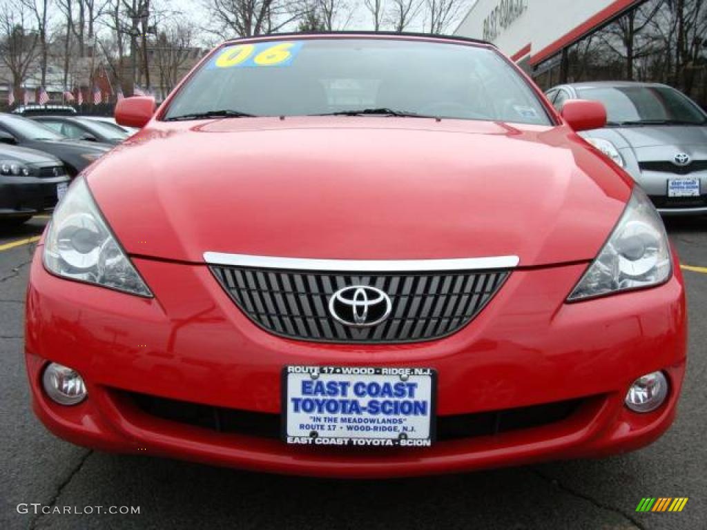 2006 Solara SE V6 Convertible - Absolutely Red / Charcoal photo #3