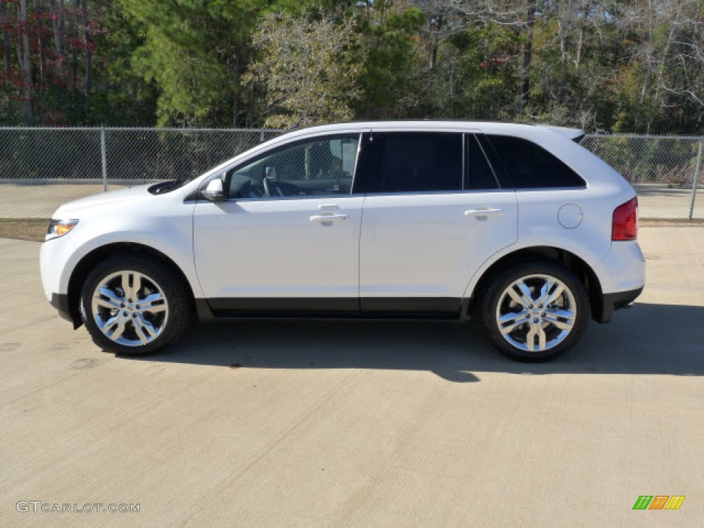 2012 Edge Limited EcoBoost - White Platinum Metallic Tri-Coat / Medium Light Stone photo #3