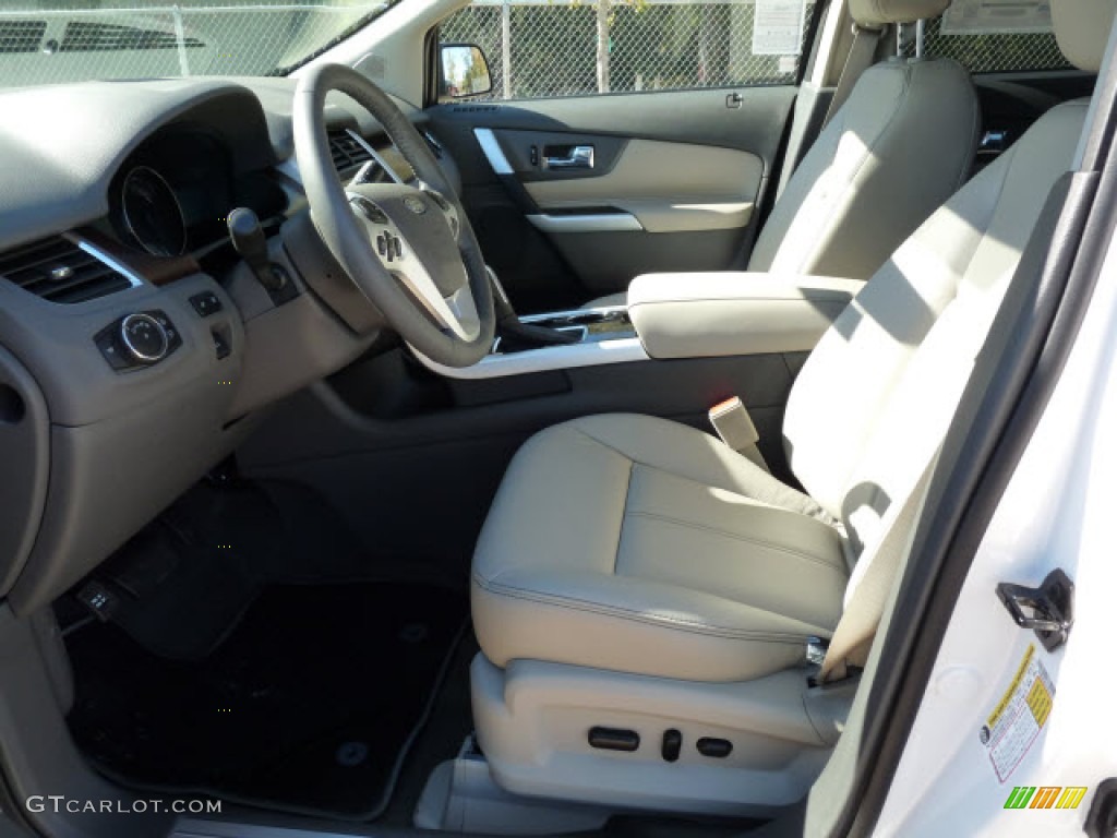 2012 Edge Limited EcoBoost - White Platinum Metallic Tri-Coat / Medium Light Stone photo #6
