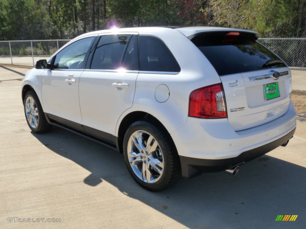 2012 Edge Limited EcoBoost - White Platinum Metallic Tri-Coat / Medium Light Stone photo #9