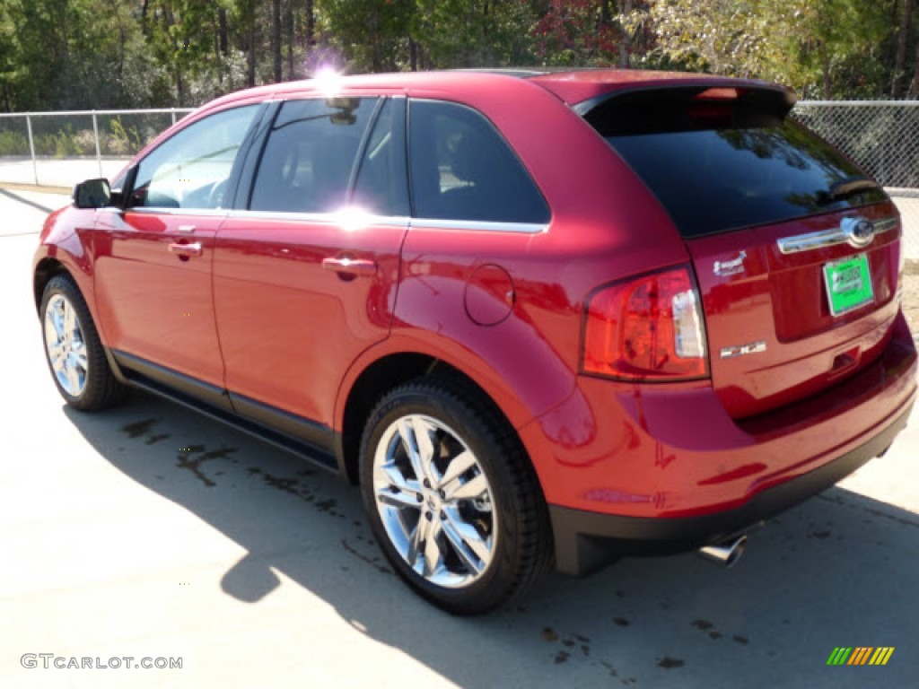 2012 Edge Limited EcoBoost - Red Candy Metallic / Medium Light Stone photo #9