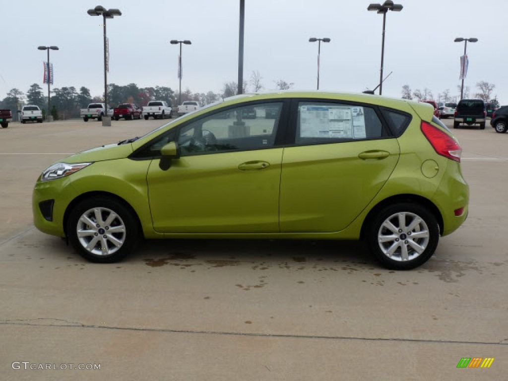 Lime Squeeze Metallic 2012 Ford Fiesta SE Hatchback Exterior Photo #61141985