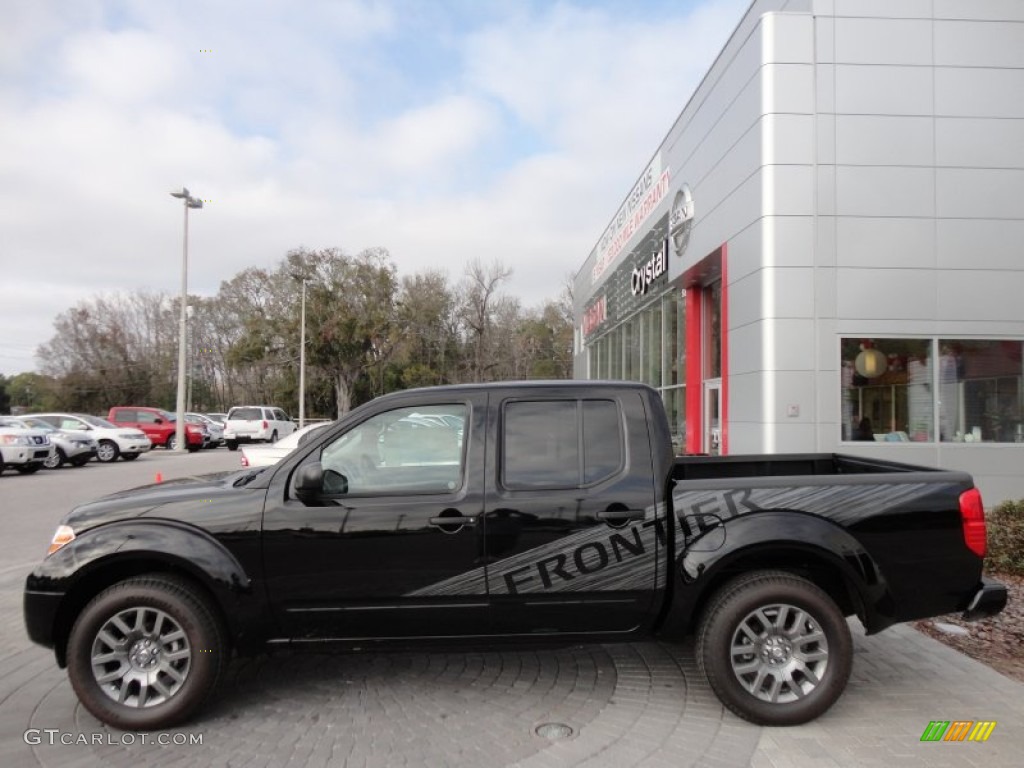 Super Black 2012 Nissan Frontier SV Sport Appearance Crew Cab Exterior Photo #61142105