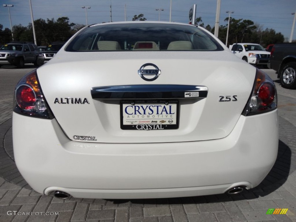 2012 Altima 2.5 S - Winter Frost White / Charcoal photo #7