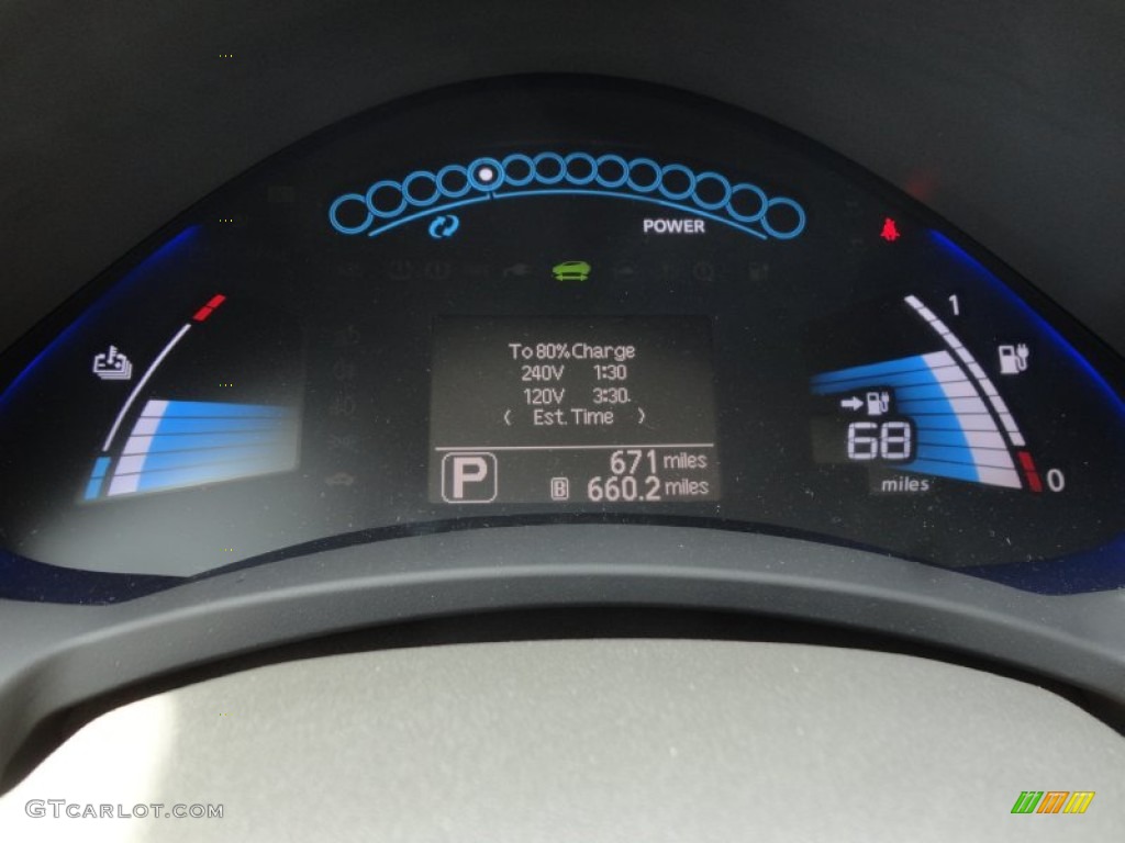 2011 Nissan LEAF SV Gauges Photo #61143182