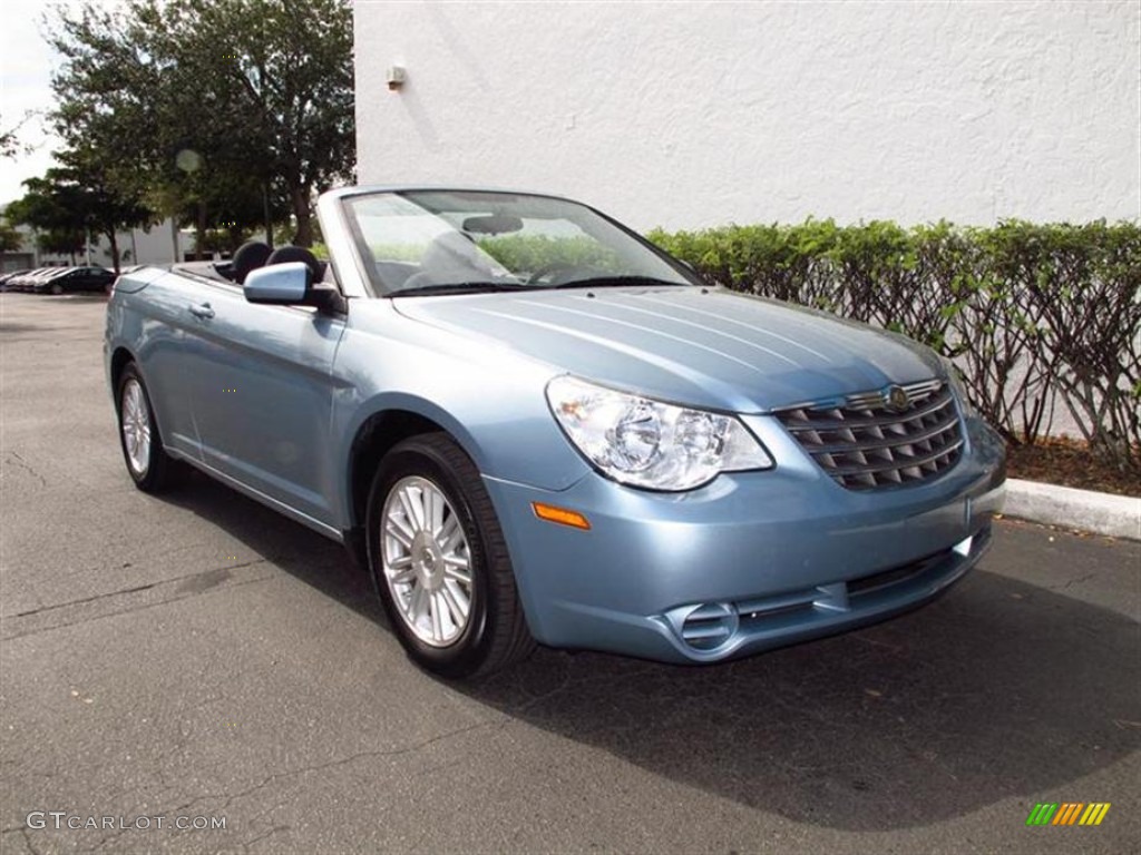 Clearwater Blue Pearl 2009 Chrysler Sebring Touring Convertible Exterior Photo #61143620