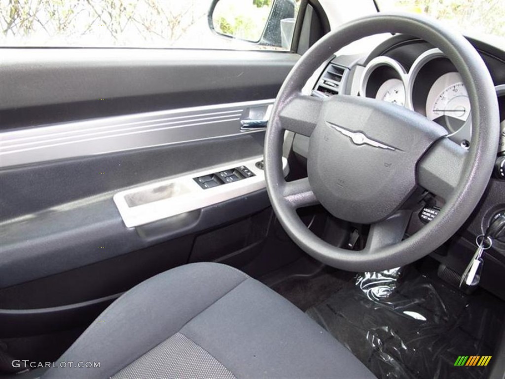 2009 Chrysler Sebring Touring Convertible Dark Slate Gray Steering Wheel Photo #61143719