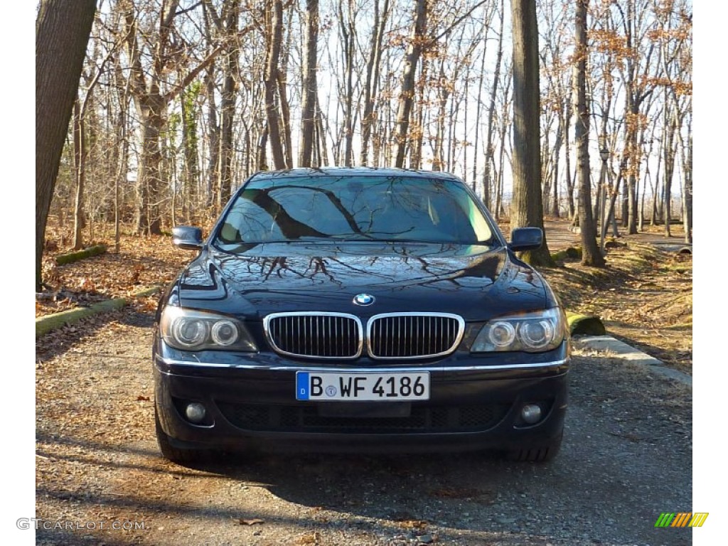 2007 7 Series 750i Sedan - Monaco Blue Metallic / Natural Brown photo #2