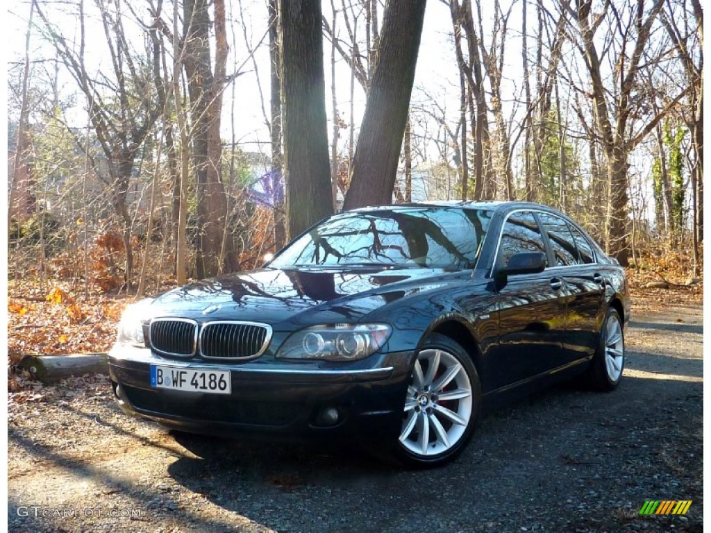 2007 7 Series 750i Sedan - Monaco Blue Metallic / Natural Brown photo #3