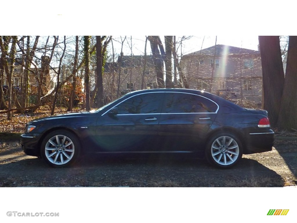 2007 7 Series 750i Sedan - Monaco Blue Metallic / Natural Brown photo #4