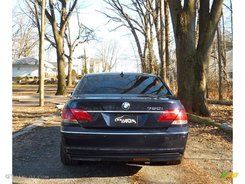 2007 7 Series 750i Sedan - Monaco Blue Metallic / Natural Brown photo #6