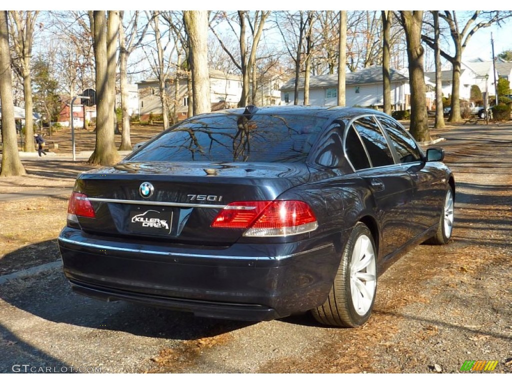 2007 7 Series 750i Sedan - Monaco Blue Metallic / Natural Brown photo #7