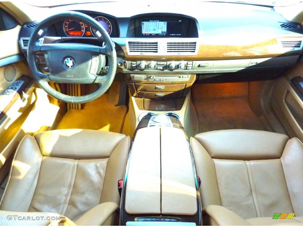 2007 7 Series 750i Sedan - Monaco Blue Metallic / Natural Brown photo #8