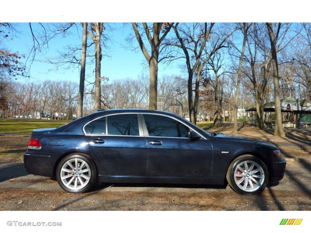 2007 7 Series 750i Sedan - Monaco Blue Metallic / Natural Brown photo #10