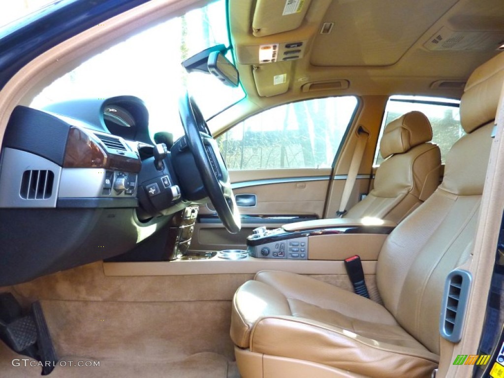 2007 7 Series 750i Sedan - Monaco Blue Metallic / Natural Brown photo #15