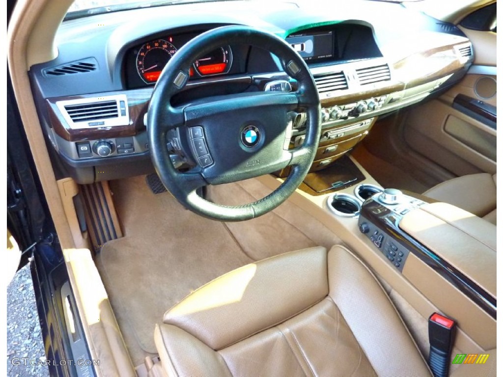 2007 7 Series 750i Sedan - Monaco Blue Metallic / Natural Brown photo #16