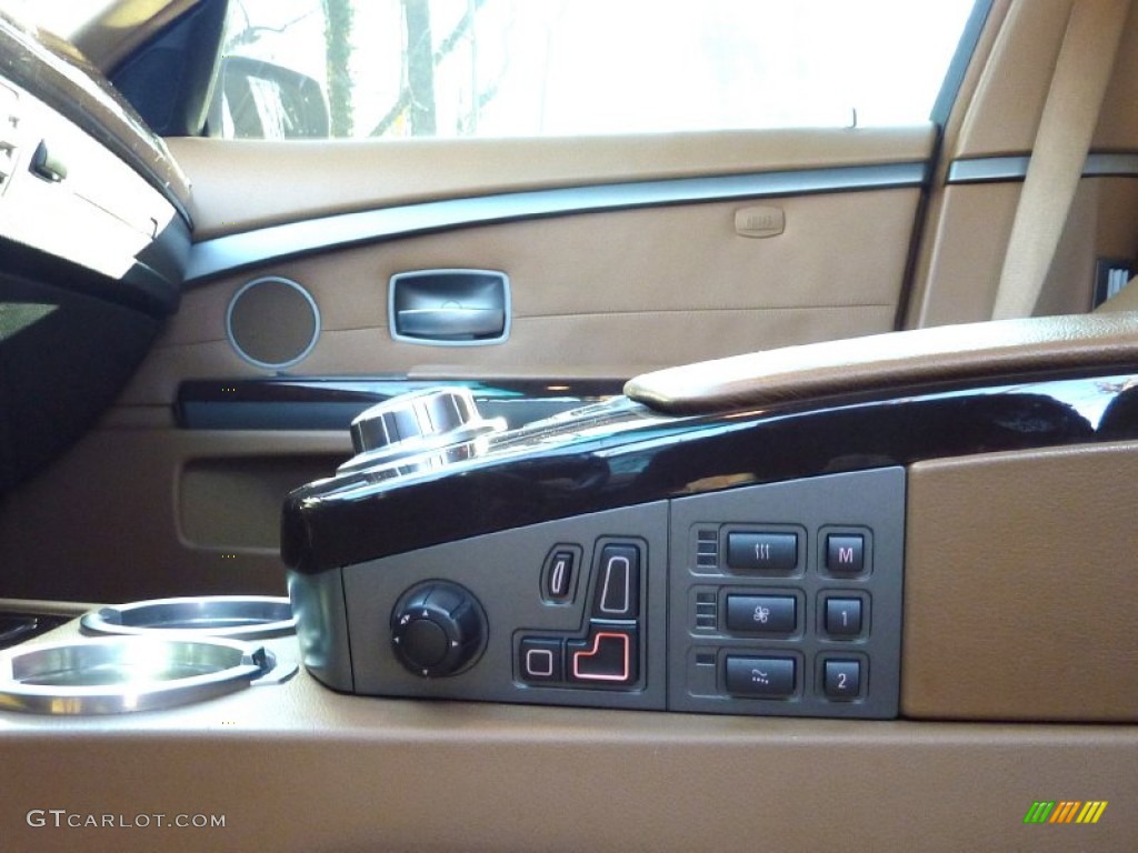 2007 7 Series 750i Sedan - Monaco Blue Metallic / Natural Brown photo #24