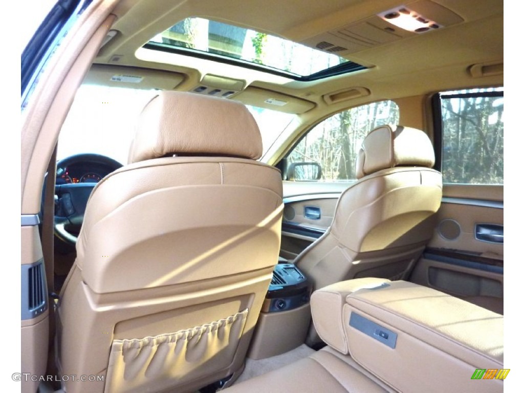 2007 7 Series 750i Sedan - Monaco Blue Metallic / Natural Brown photo #29
