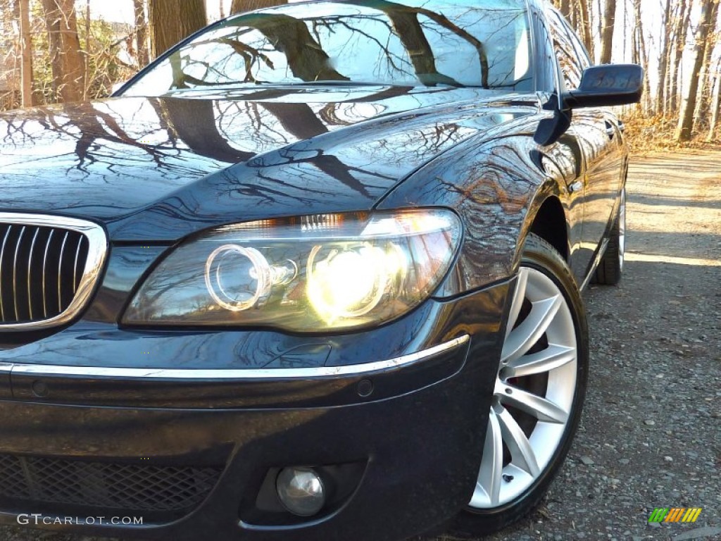 2007 7 Series 750i Sedan - Monaco Blue Metallic / Natural Brown photo #40