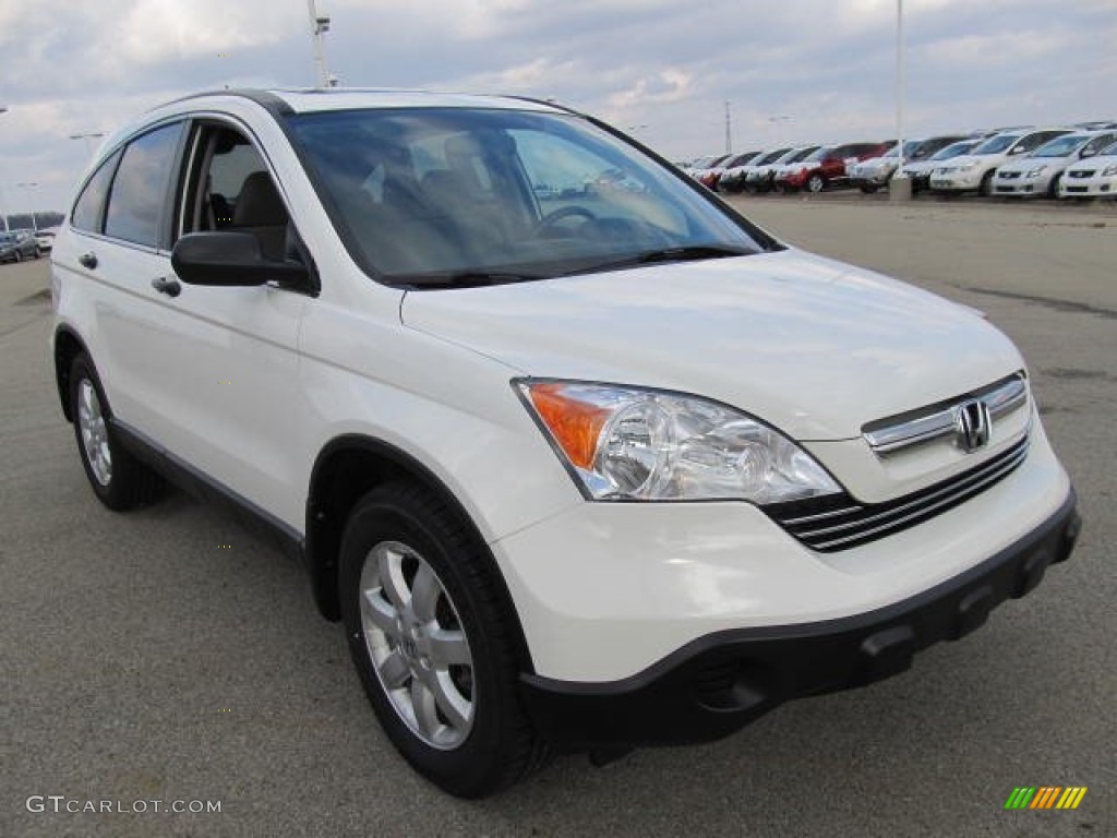 2008 CR-V EX 4WD - Taffeta White / Gray photo #5