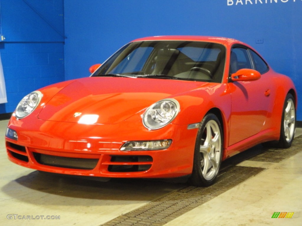 2007 911 Carrera 4S Coupe - Guards Red / Black photo #4