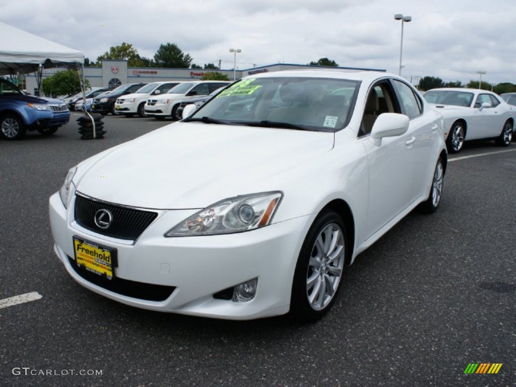 2008 IS 250 AWD - Glacier Frost Pearl / Cashmere Beige photo #1