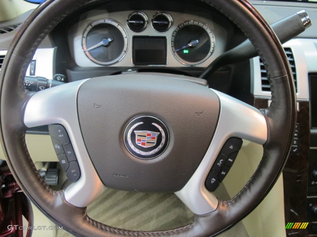 2011 Cadillac Escalade Luxury AWD Cashmere/Cocoa Steering Wheel Photo #61146164