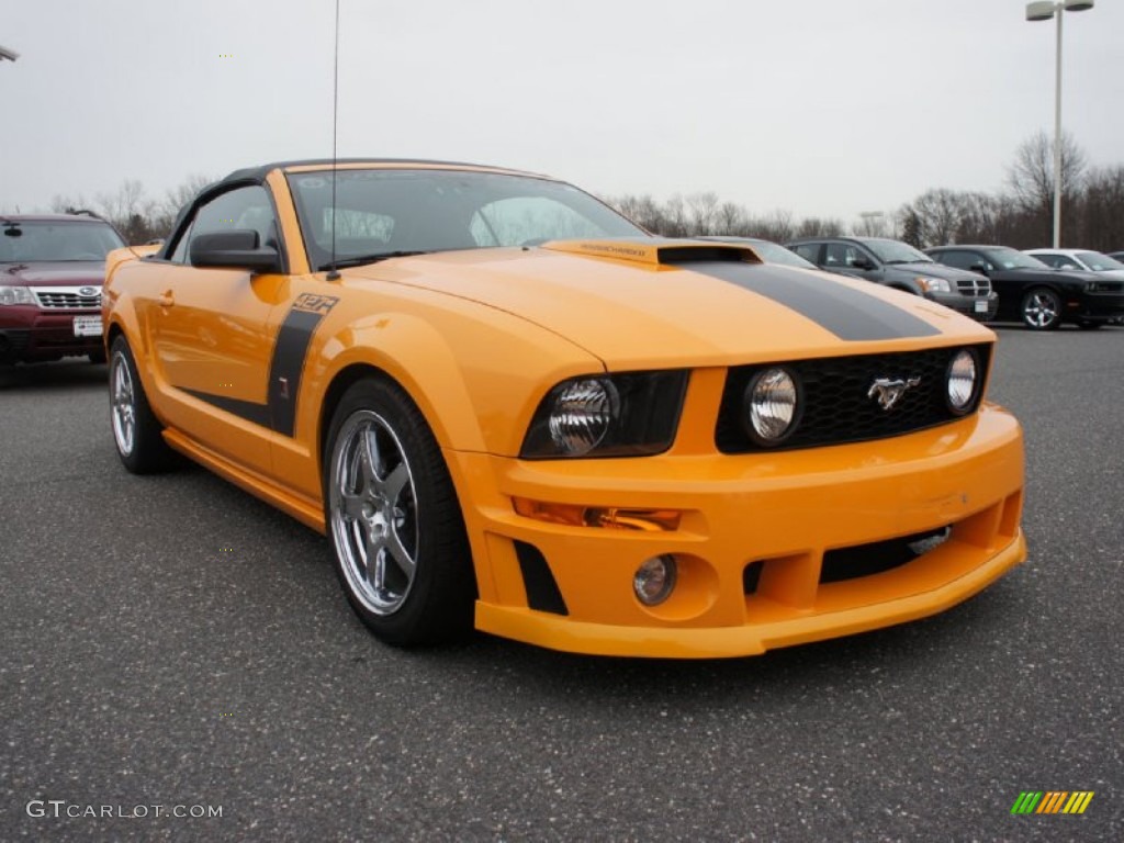 2008 Mustang Roush 427R Convertible - Grabber Orange / Dark Charcoal photo #9