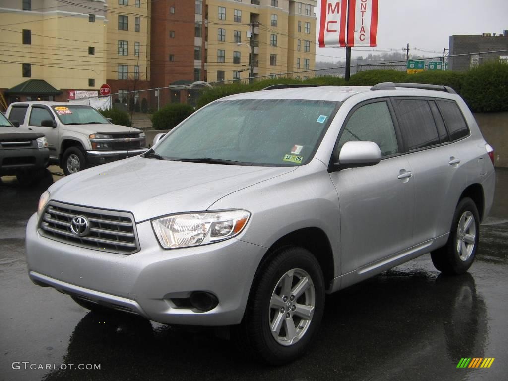 Classic Silver Metallic 2008 Toyota Highlander Standard Highlander Model Exterior Photo #6114684
