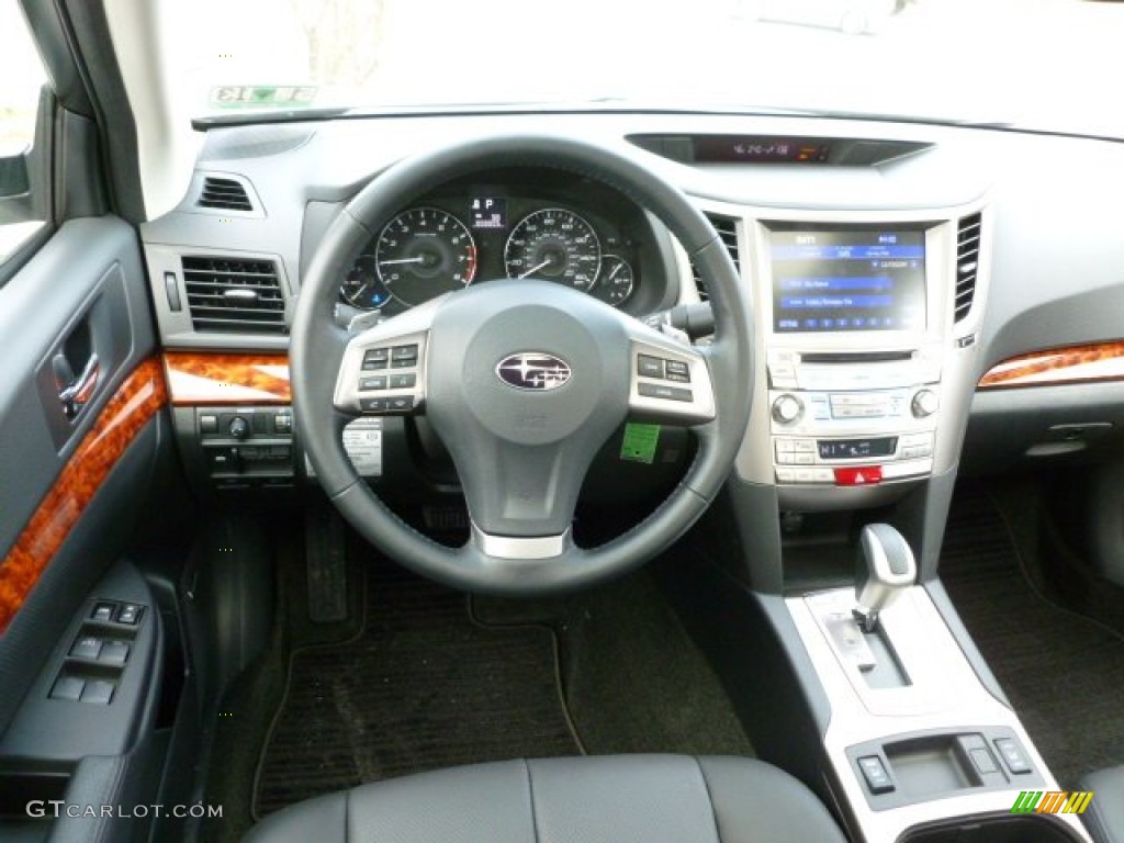 2012 Subaru Legacy 3.6R Limited Off Black Dashboard Photo #61147565