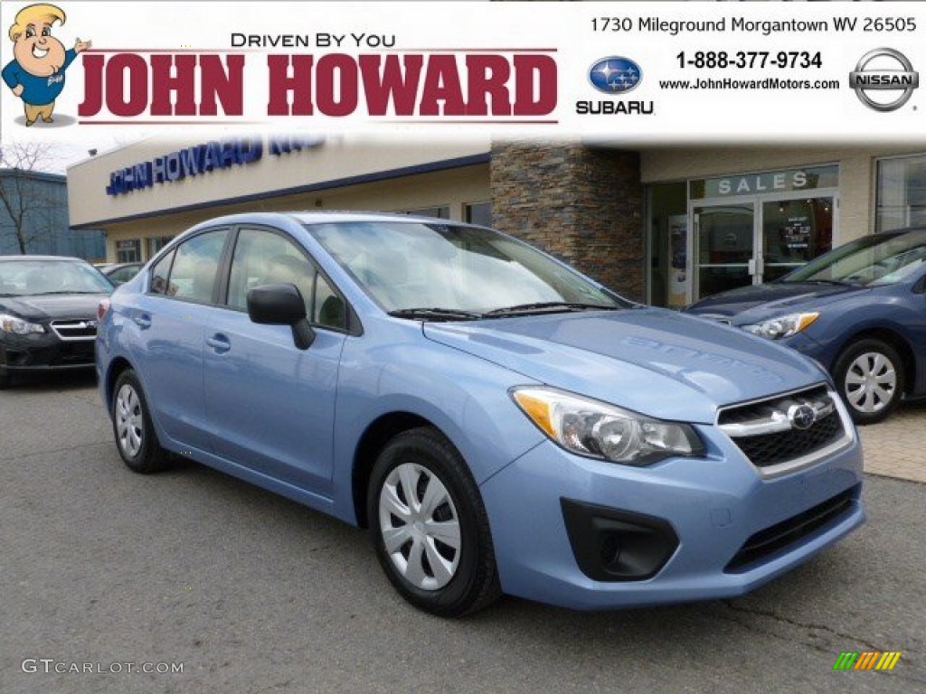 2012 Impreza 2.0i 4 Door - Sky Blue Metallic / Ivory photo #1