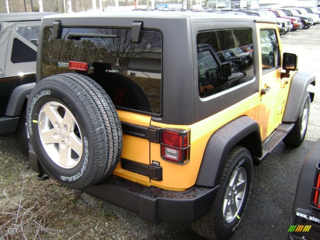 2012 Wrangler Sport 4x4 - Dozer Yellow / Black photo #2