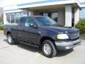 2000 Deep Wedgewood Blue Metallic Ford F150 XLT Extended Cab 4x4  photo #2