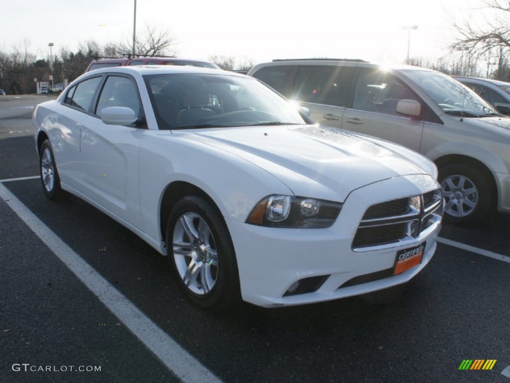 2011 Charger Rallye - Bright White / Black/Light Frost Beige photo #1
