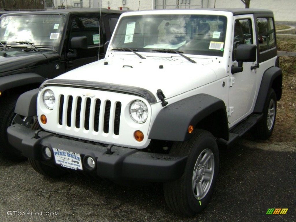 2012 Wrangler Sport 4x4 - Bright White / Black photo #1