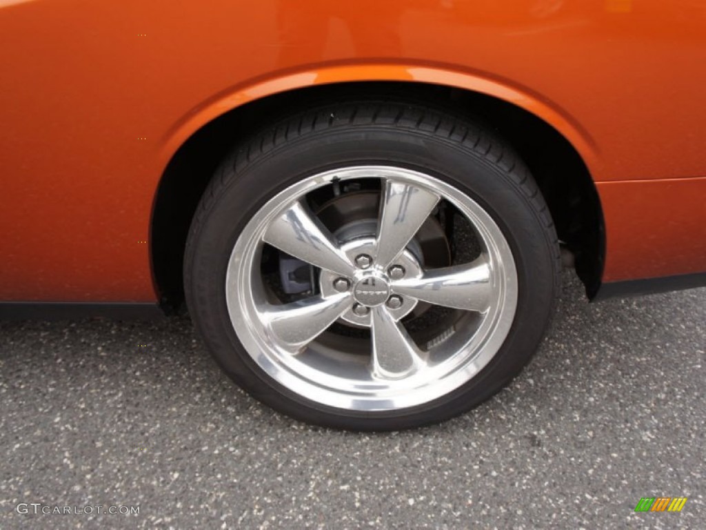 2011 Challenger R/T Classic - Toxic Orange Pearl / Dark Slate Gray photo #8