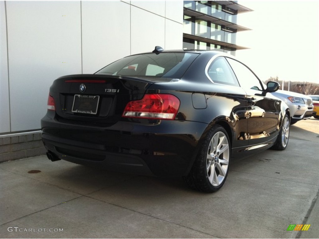 2012 1 Series 135i Coupe - Jet Black / Black photo #2