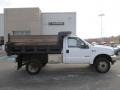 2004 Oxford White Ford F450 Super Duty XL SuperCab 4x4 Chassis Dump Truck  photo #4