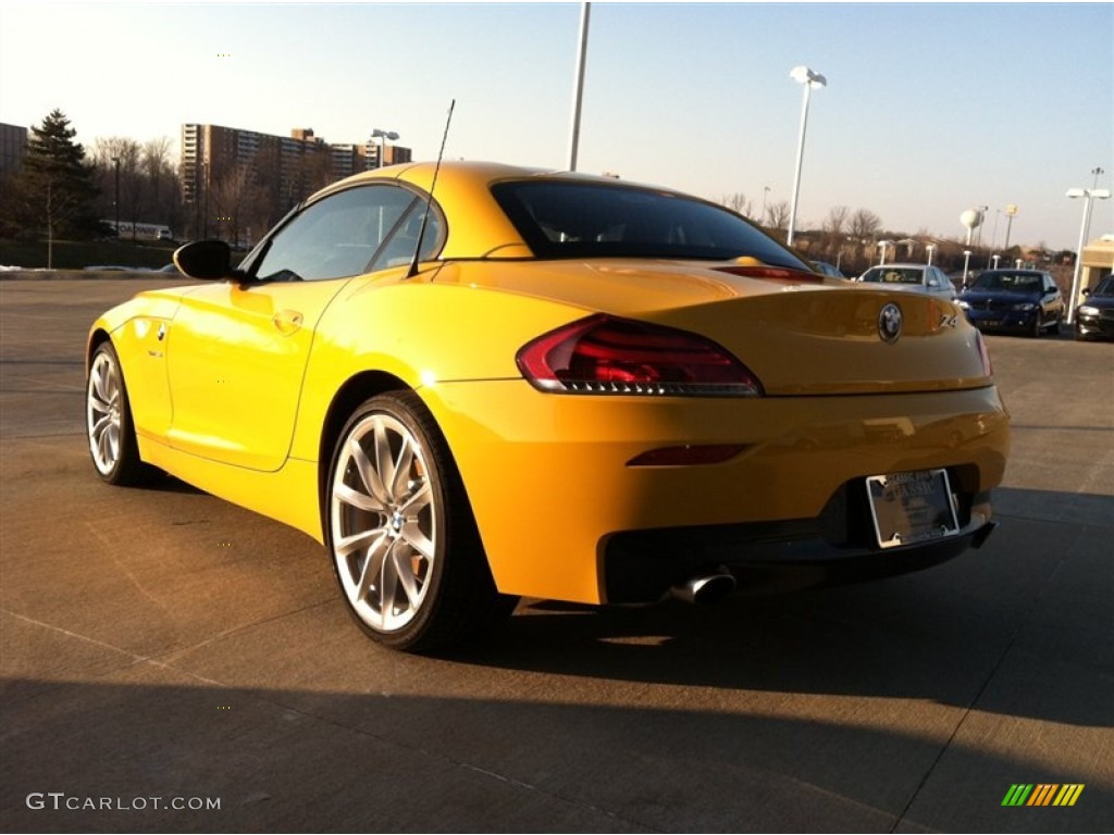 2012 Z4 sDrive35i - Atacama Yellow / Black photo #2