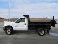 2004 Oxford White Ford F450 Super Duty XL SuperCab 4x4 Chassis Dump Truck  photo #10