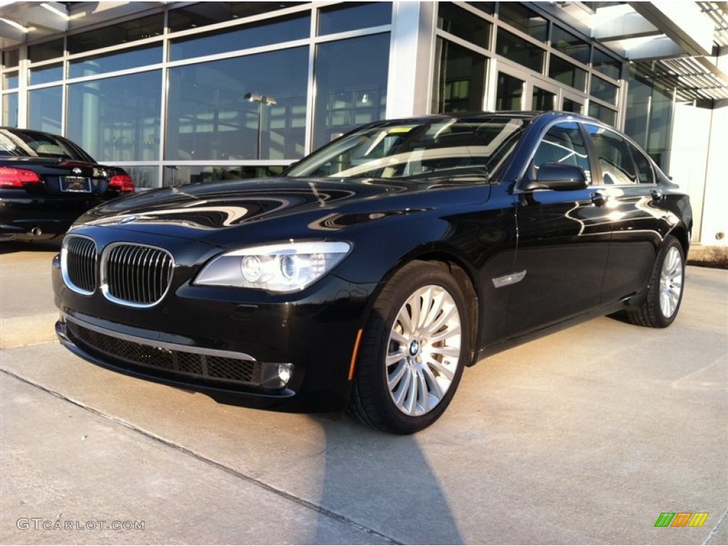 Black Sapphire Metallic 2012 BMW 7 Series 750i xDrive Sedan Exterior Photo #61149738