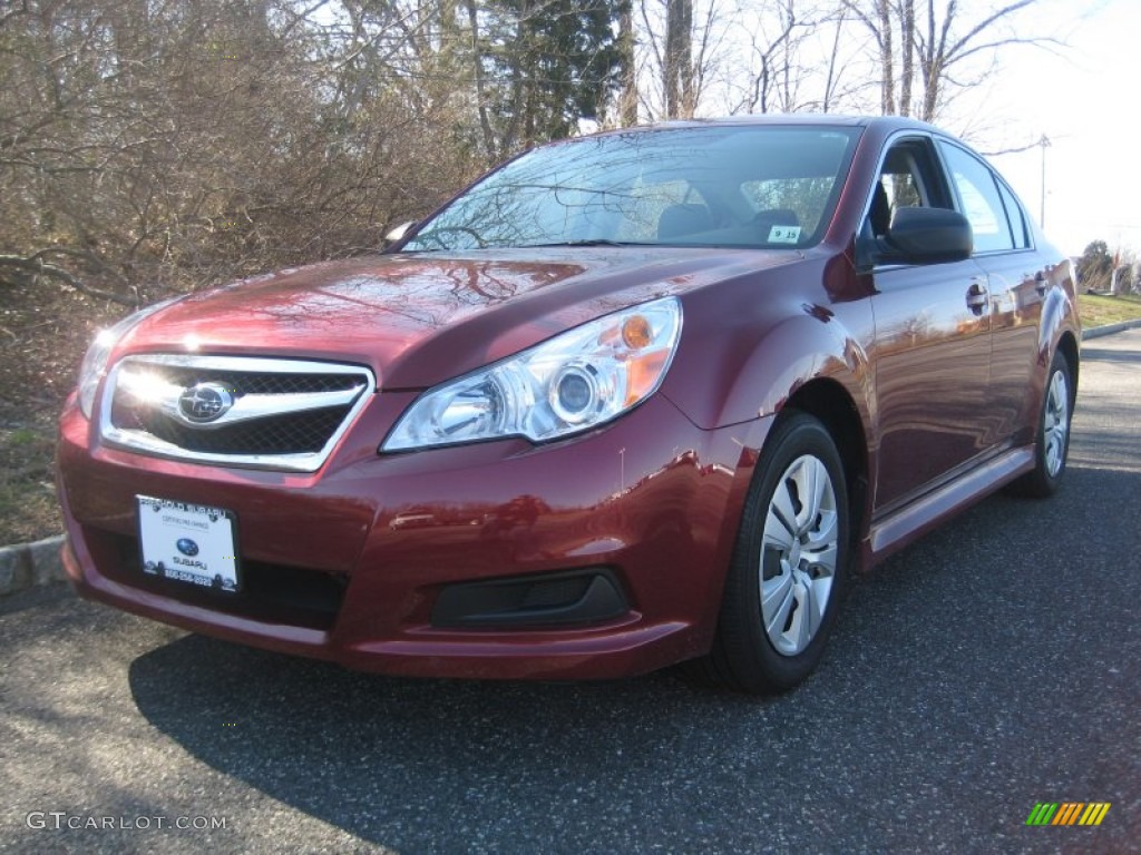 2011 Legacy 2.5i - Ruby Red Pearl / Off-Black photo #1