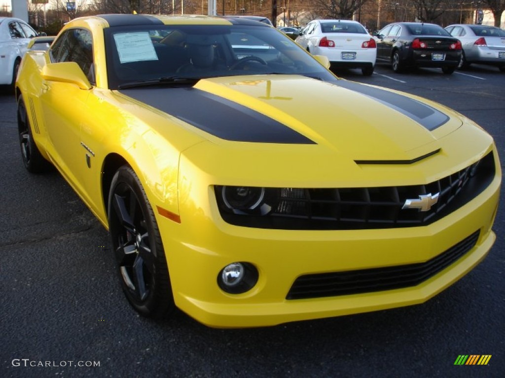 Rally Yellow 2012 Chevrolet Camaro SS Coupe Transformers Special Edition Exterior Photo #61150352
