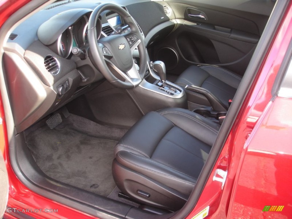 Jet Black Leather Interior 2011 Chevrolet Cruze LT Photo #61150691